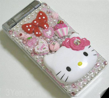 hello kitty mobile phone bling