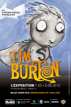 Tim Buton Exhibition at La Cinémathèque in Paris