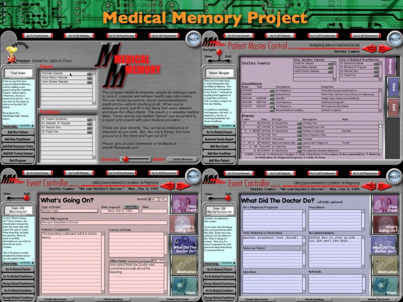 2013 Think Tank Presentation on Socio-Technical System Design: Medical Memory