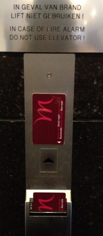 Elevator Controls in The Hague Hotel