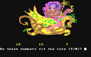 The King's Rule, Mathematics and Discovery game on Commodore 64