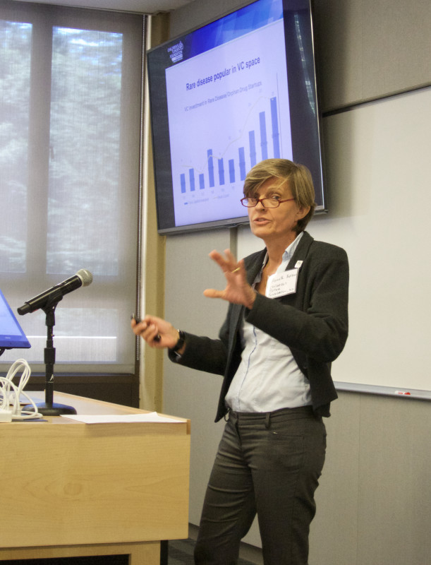 Annette Bakker, Ph.D., President and Chief Scientific Officer of the Children's Tumor Foundation, presents at the Sage Conference held on September 19, 2015 at Stanford University.