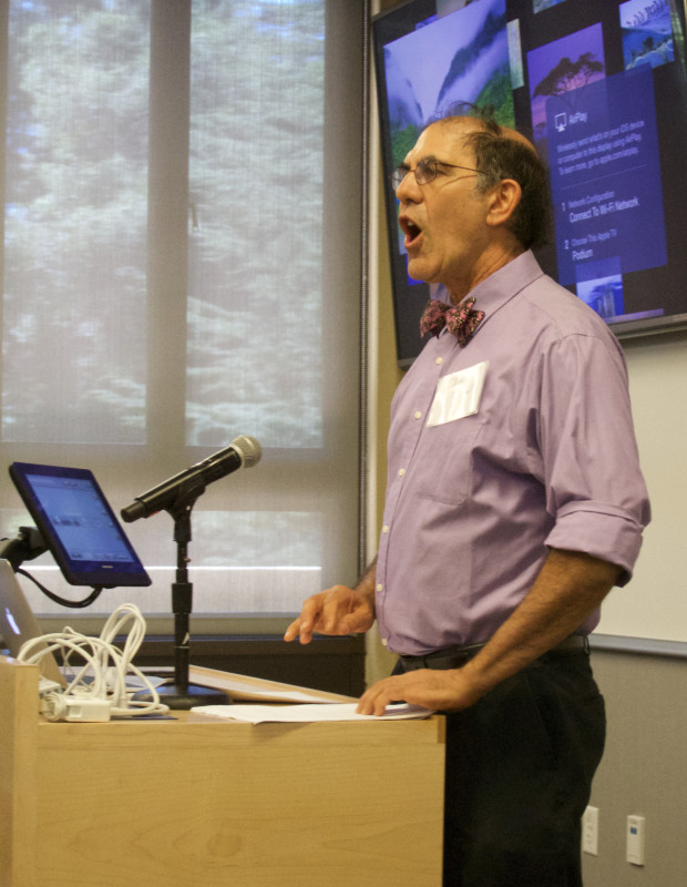 Robert Siegel, Ph.D., Stanford professor in the Department of Microbiology and Immunology, presents at the Sage Conference held on September 19, 2015 at Stanford University.