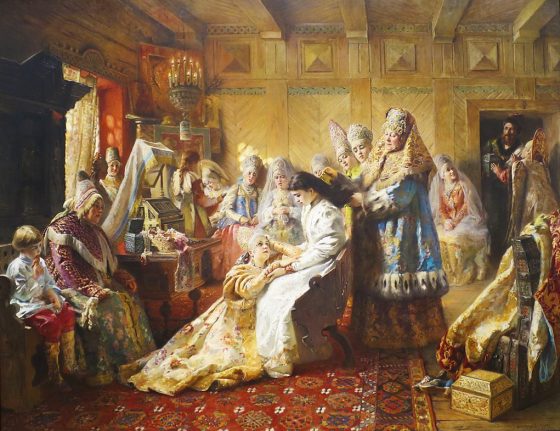 The Russian Bride’s Attire by Konstantin Makovsky
