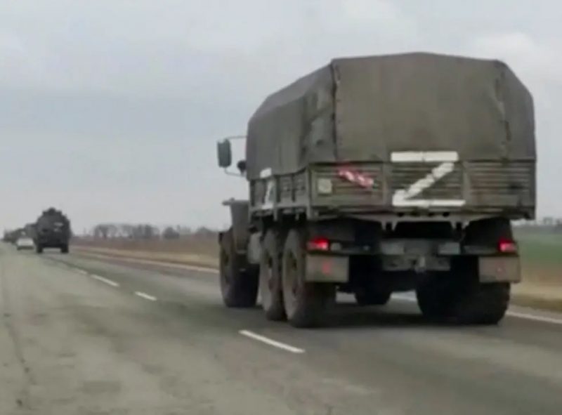 z on a russian truck