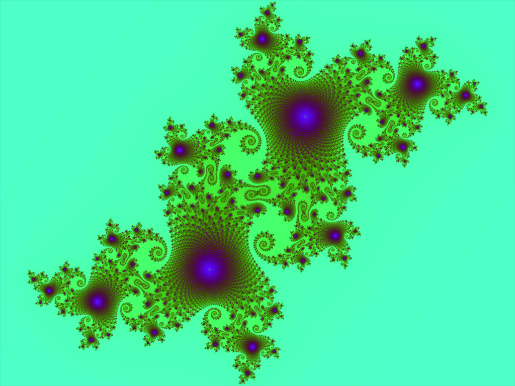Julia set -- a fractal related to the Mandelbrot set