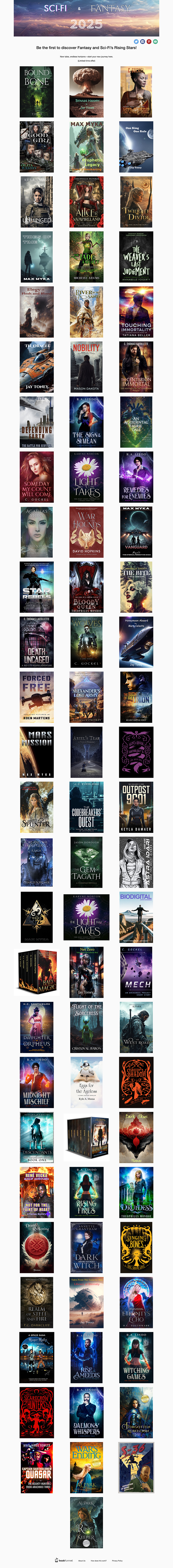 2025 Science Fiction and Fantasy eBooks Giveaway