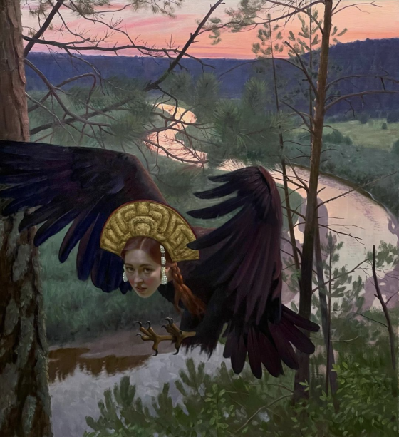 Flying Raven Witch by Sergei Chudanov